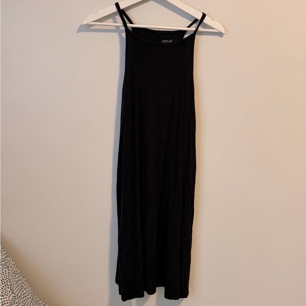 Aerie Ribbed Halter Midi Dress